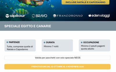 Offerta Egitto e Canarie: 200€ di sconto a camera!
